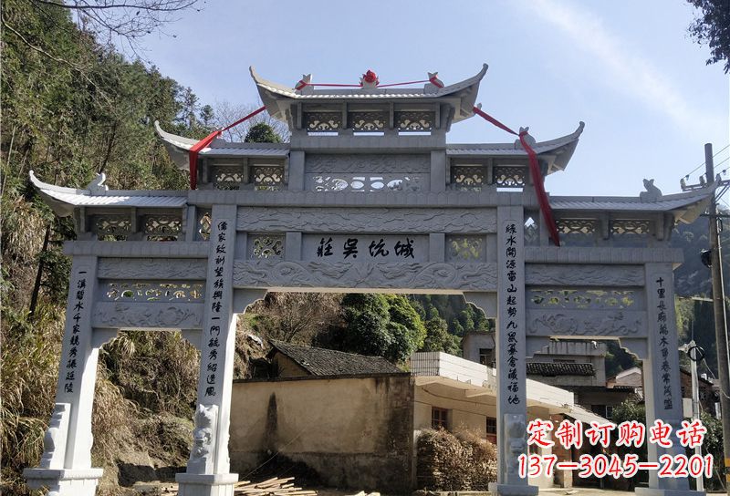运城大理石牌坊雕塑