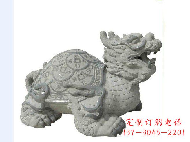 运城大理石企业招财龙龟雕塑