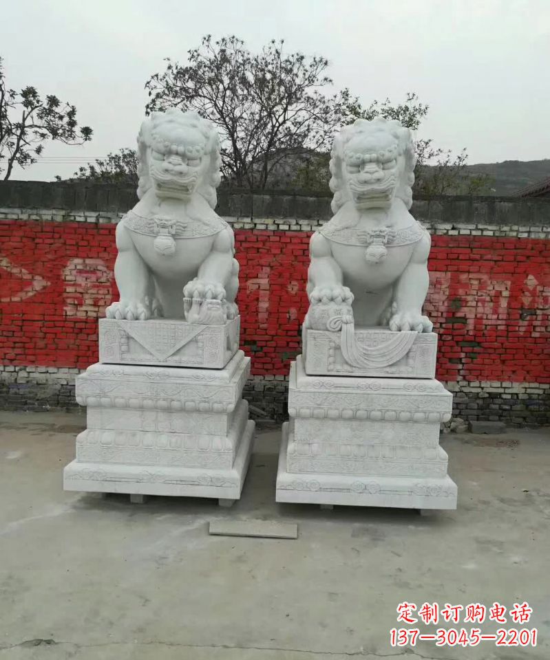 运城大理石狮子广场雕塑