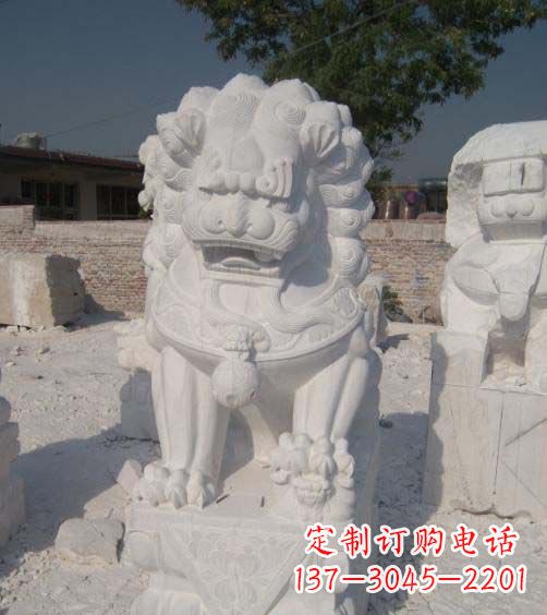 运城大理石狮子企业雕塑