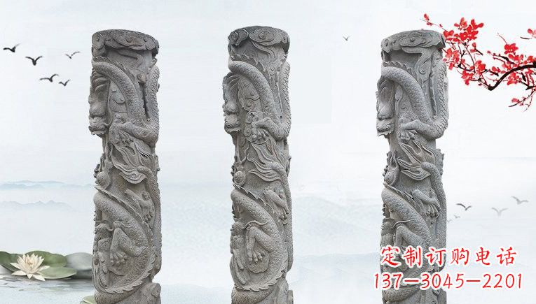 运城大理石石雕龙柱