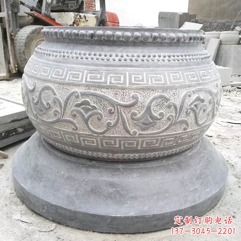 运城大理石水缸雕塑