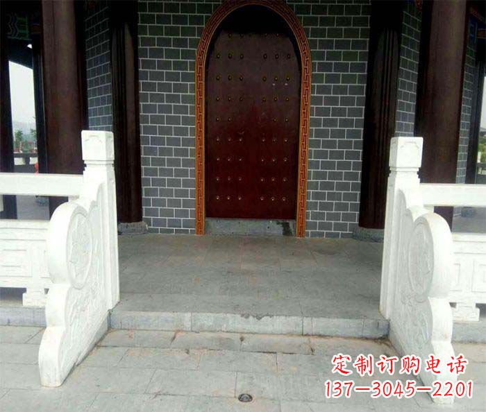 运城大理石寺庙石雕栏板 (2)