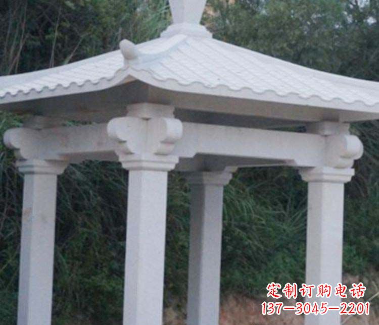 运城大理石四角凉亭石雕