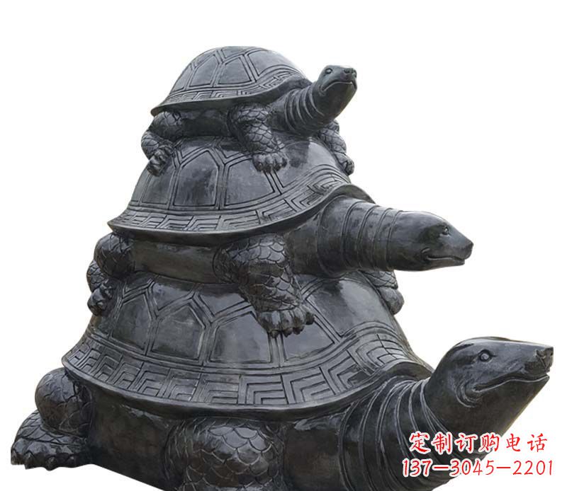 运城大理石乌龟母子石雕