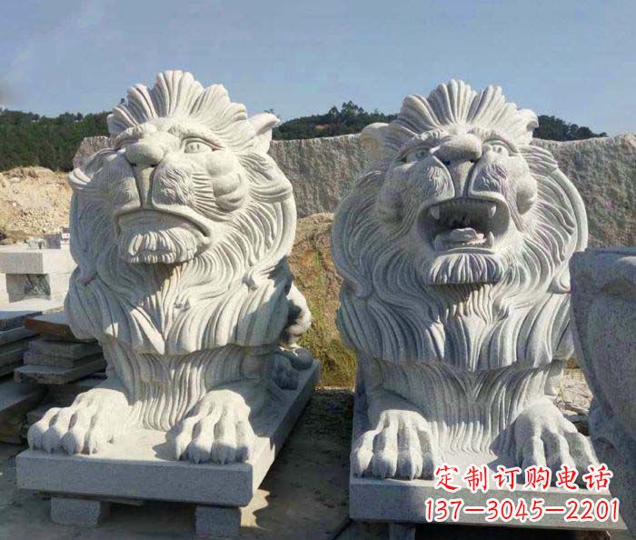 运城大理石西洋欧式石狮子