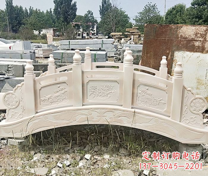 运城大理石小型石雕拱桥 (2)