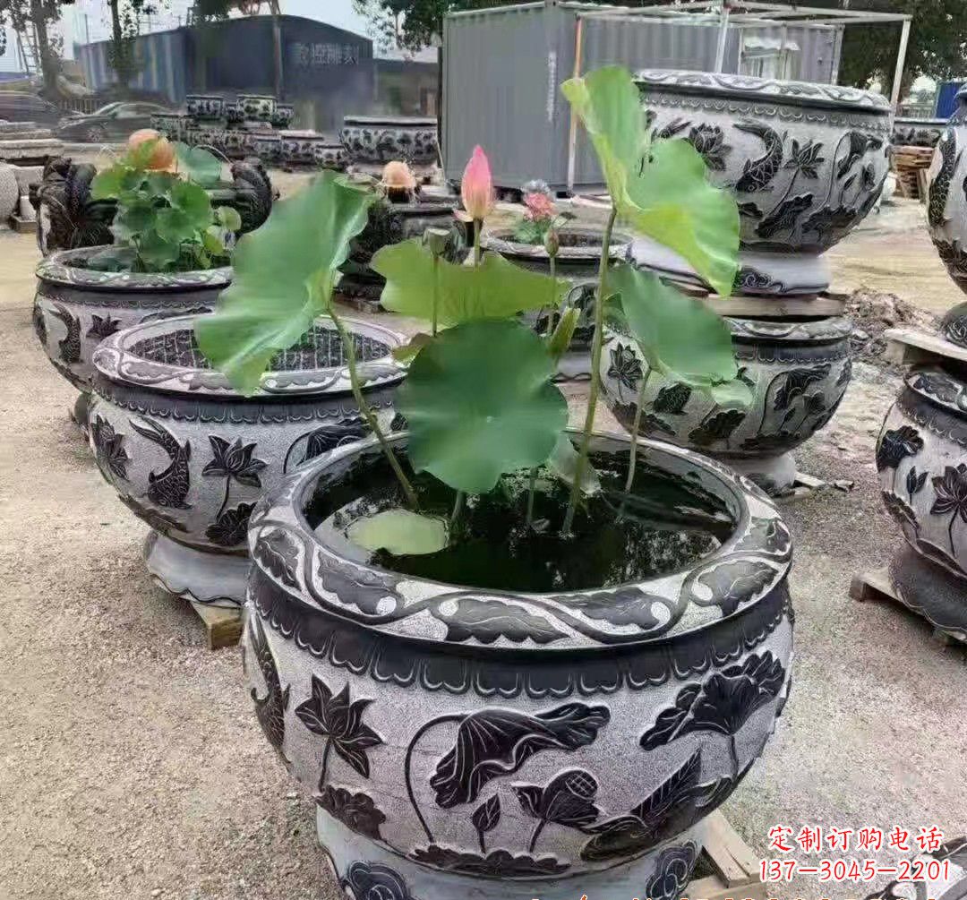 运城大理石鱼缸雕塑