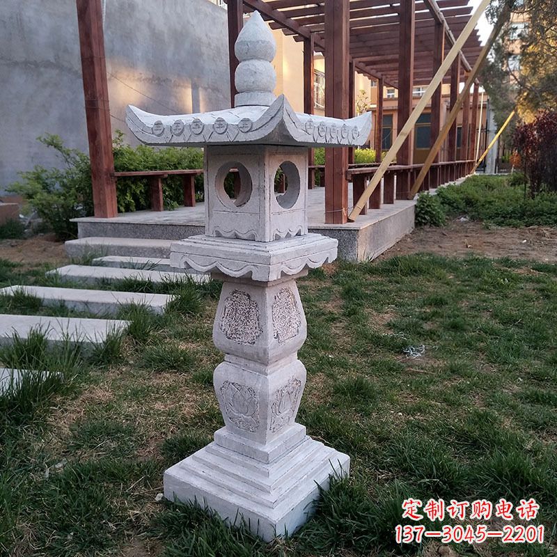 运城大理石园林石雕灯笼