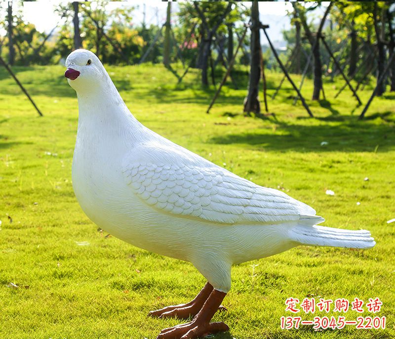 运城大连英雄纪念公园少女和平鸽雕塑