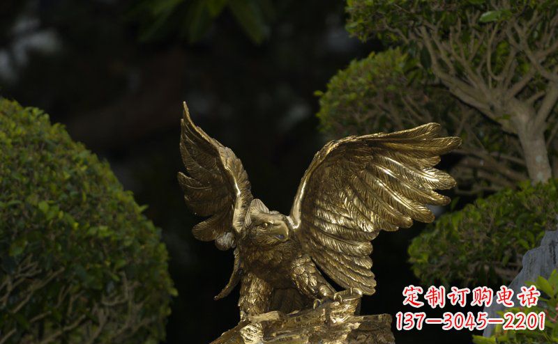 运城大鹏展翅老鹰铜雕 (3)