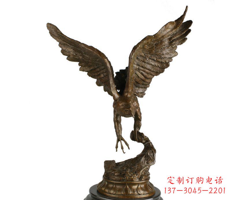 运城大鹏展翅老鹰铜雕 (2)
