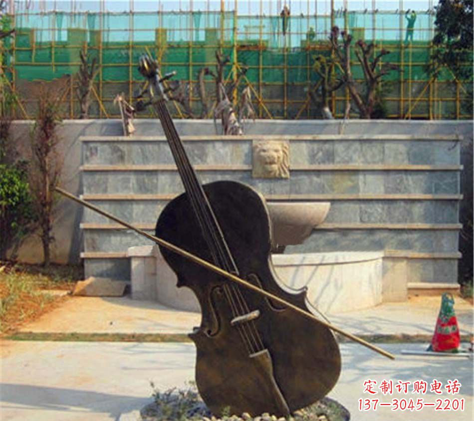 运城大提琴铜雕