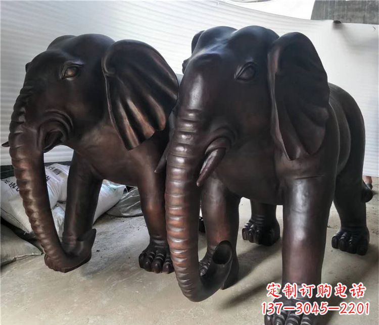 运城大象动物铜雕塑