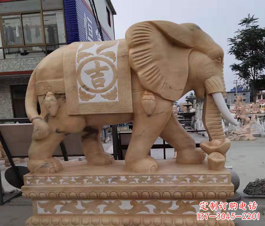 运城大象镂空石雕