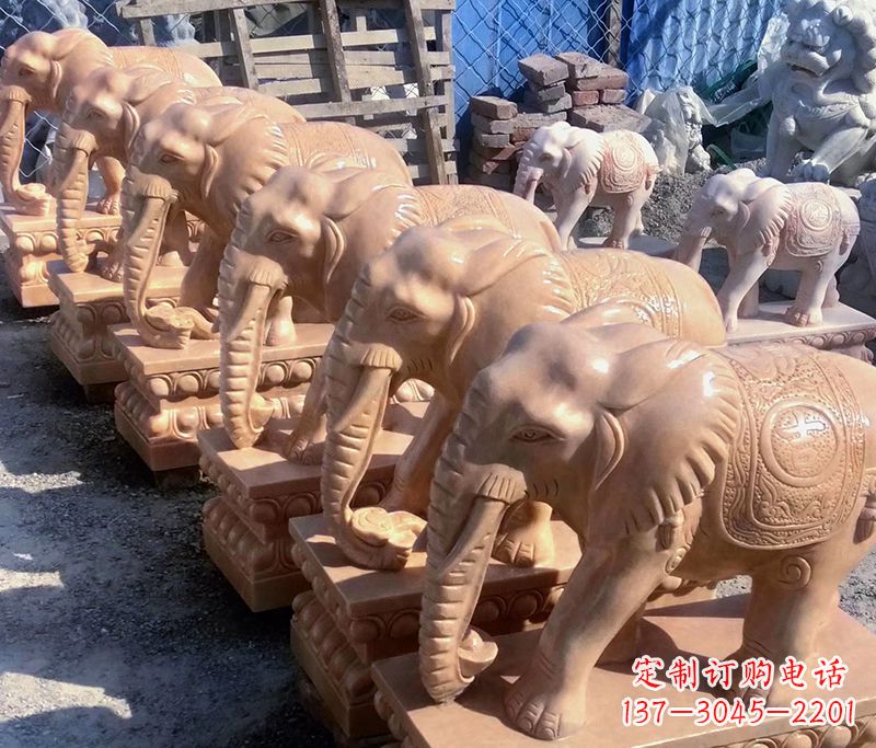 运城大象喷水石雕