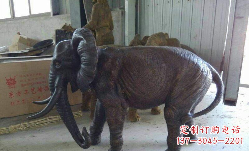 运城大象铜雕广场动物雕塑