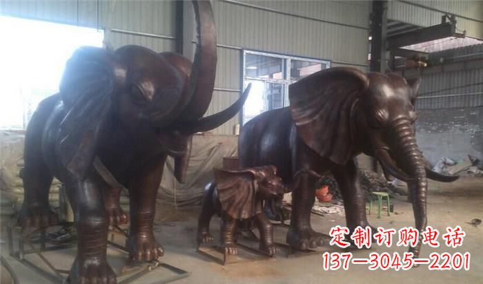 运城高品质大象铜雕塑