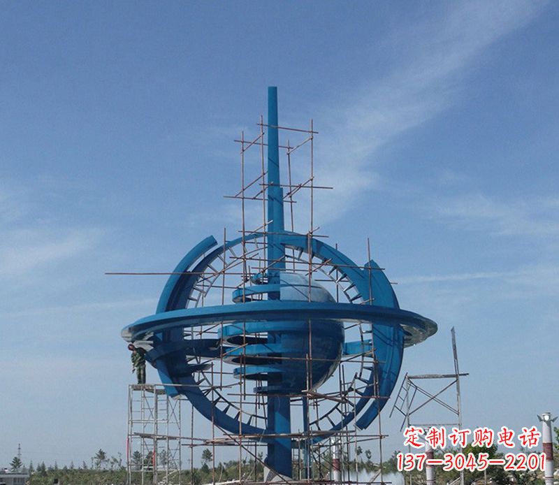 运城大型不锈钢地球雕塑