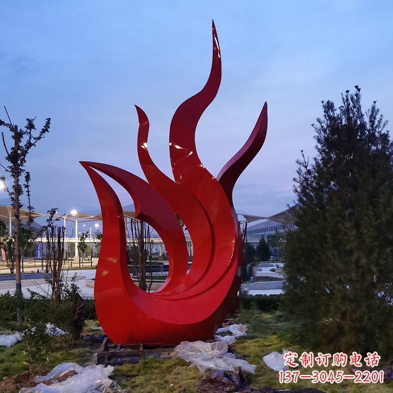 运城大型不锈钢几何凤凰,广场公园城市标志性动物雕塑