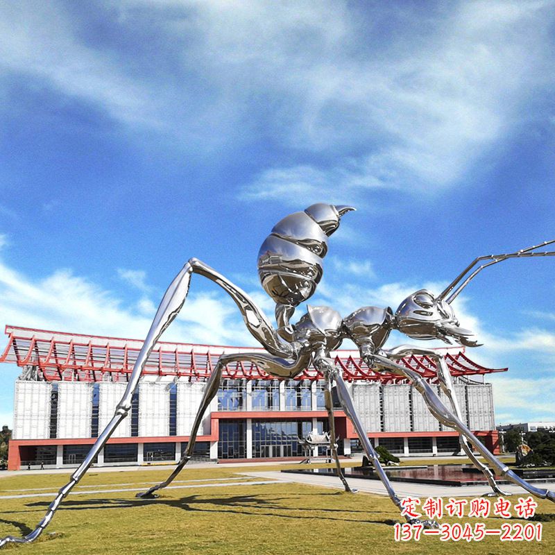运城大型不锈钢蚂蚁雕塑精工制作,绵延传奇