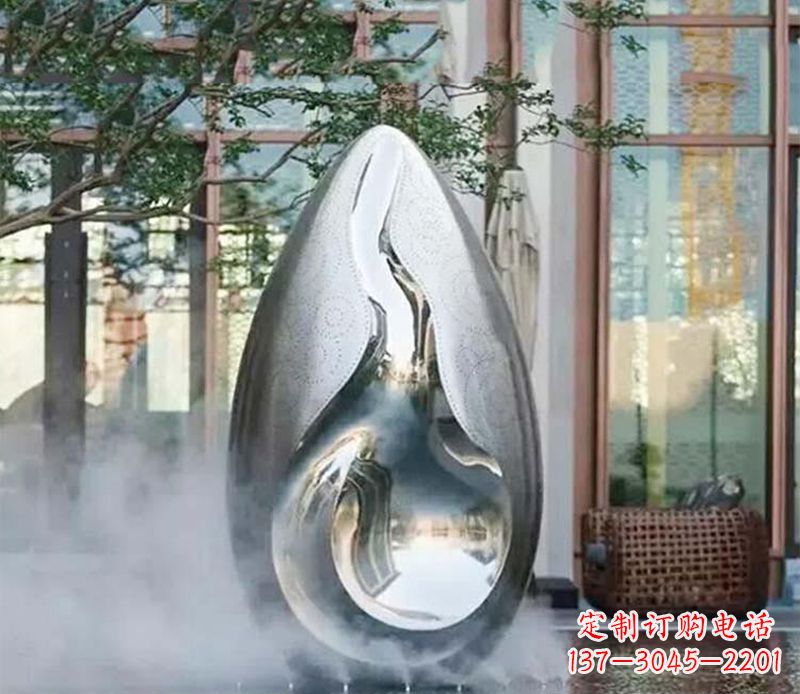 运城大型创意水滴公园景观雕塑