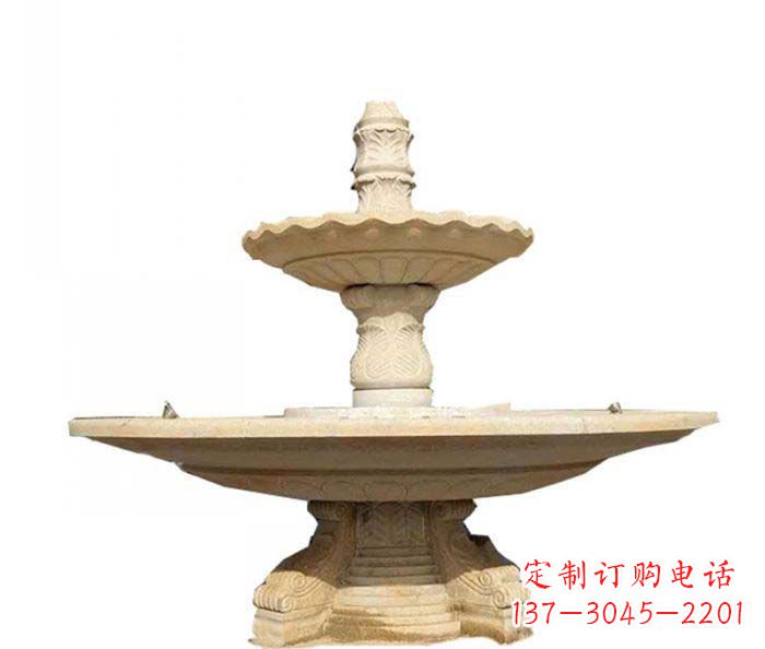 运城大型多层喷泉石雕 (2)