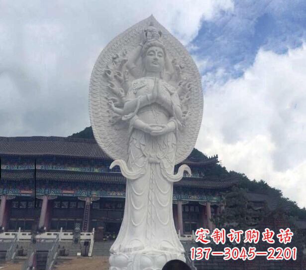 运城大型汉白玉观音雕像