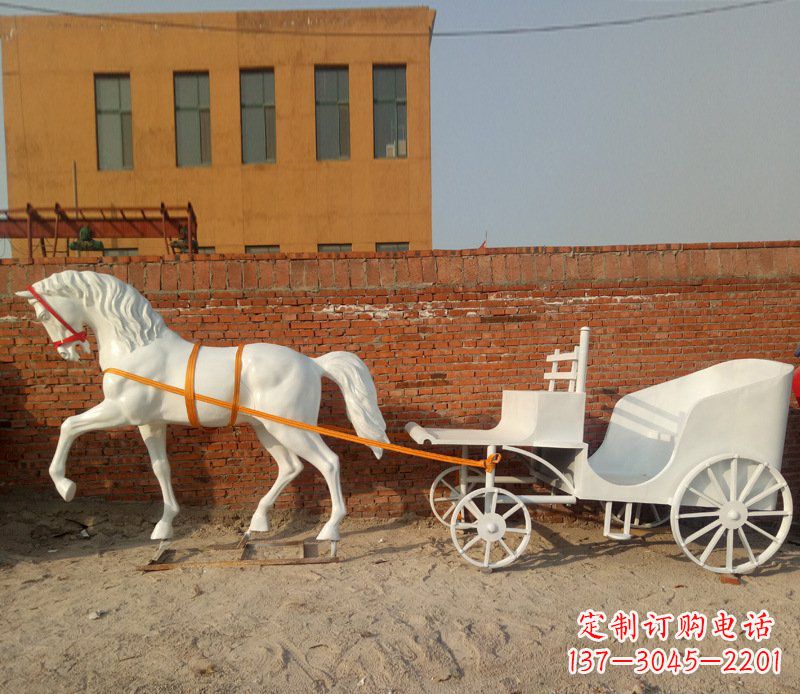 运城大型欧式马车动物铜雕塑