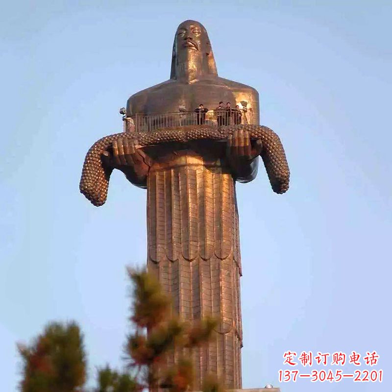 运城大型神农铜雕像