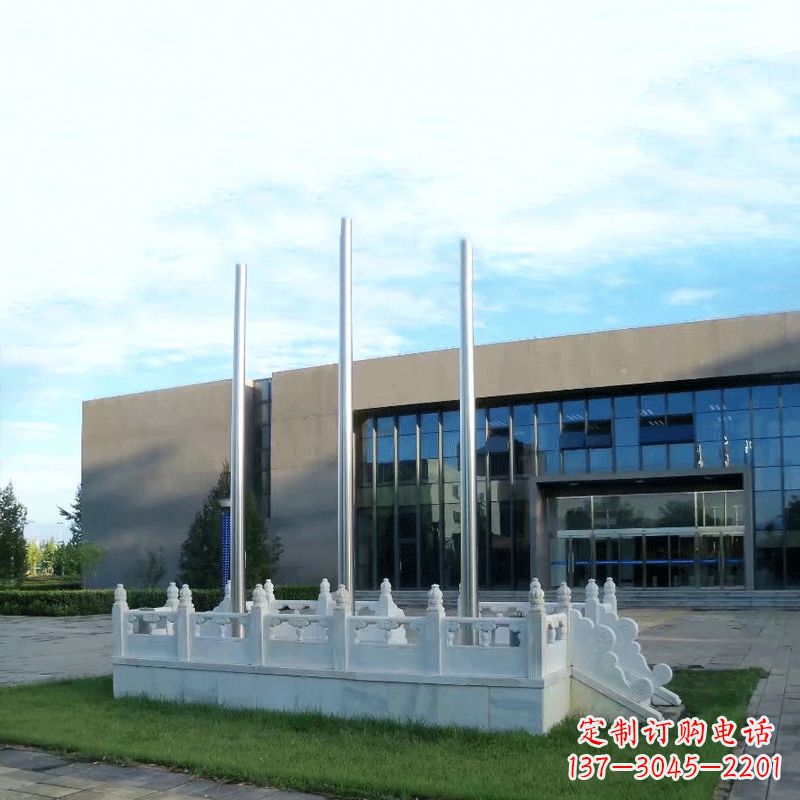 运城大型石雕广场升旗台