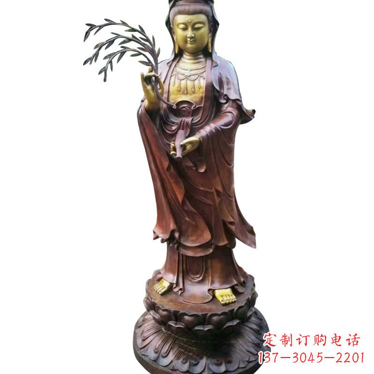 运城大型铜雕观音雕塑
