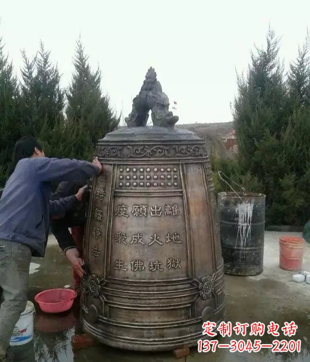 运城大型铜钟寺庙铜雕