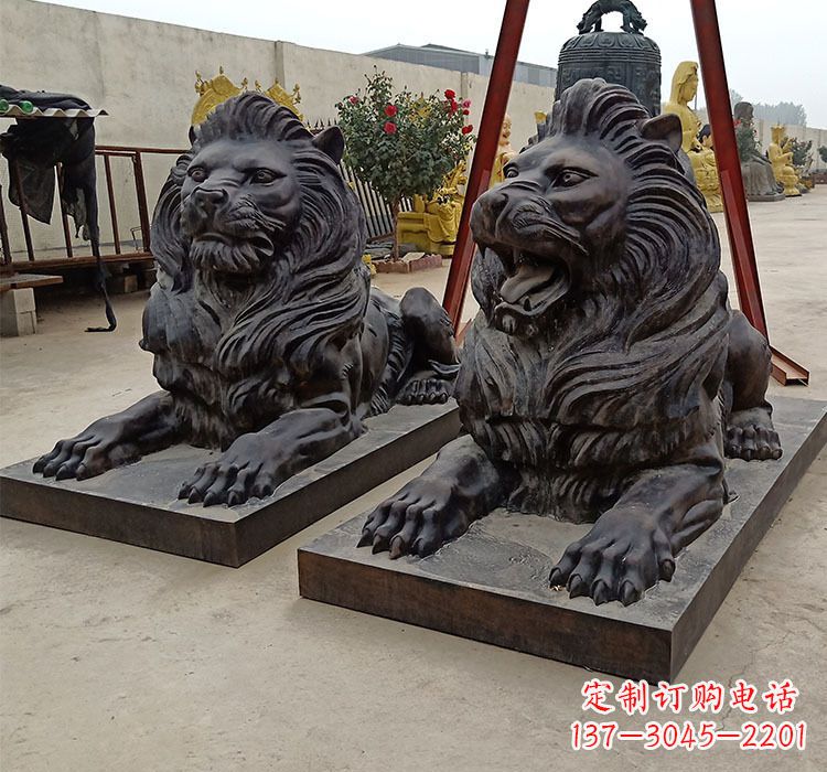 运城大型铸铜狮子雕塑