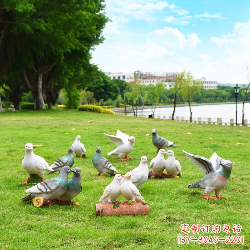 运城大学雕塑手举和平鸽
