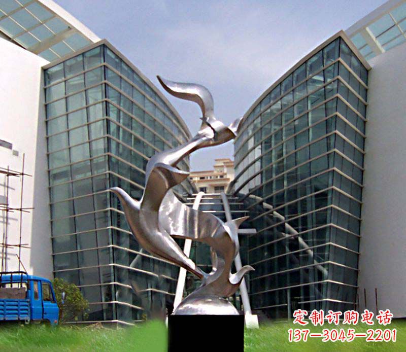 运城大雁城市不锈钢雕塑