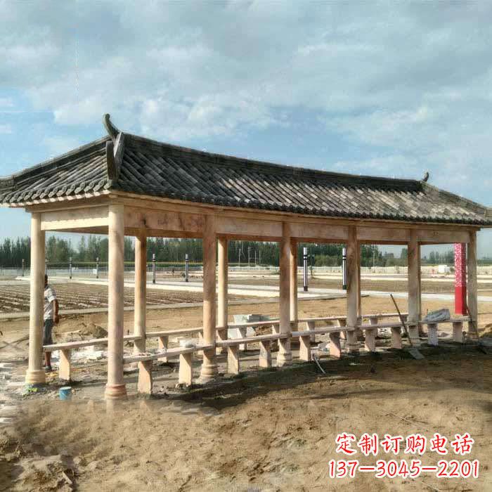运城带瓦石雕长廊