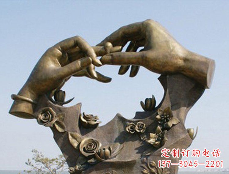 运城戴戒指的手铜雕