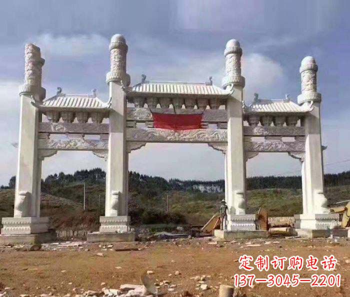 运城道路大理石牌坊 (2)