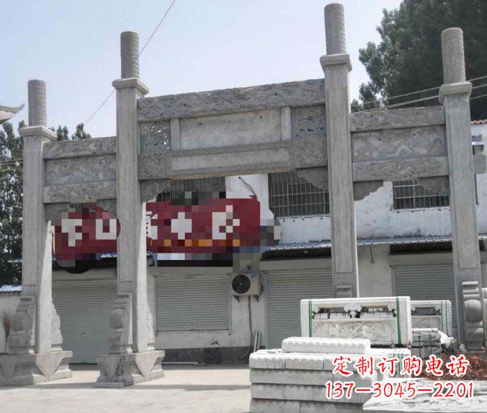 运城道路大理石牌坊
