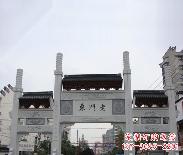 运城道路三门石牌坊 (4)