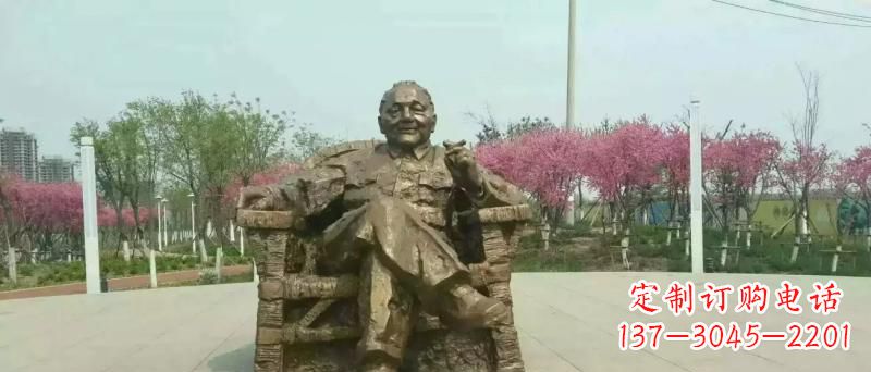 运城邓小平坐式铜雕