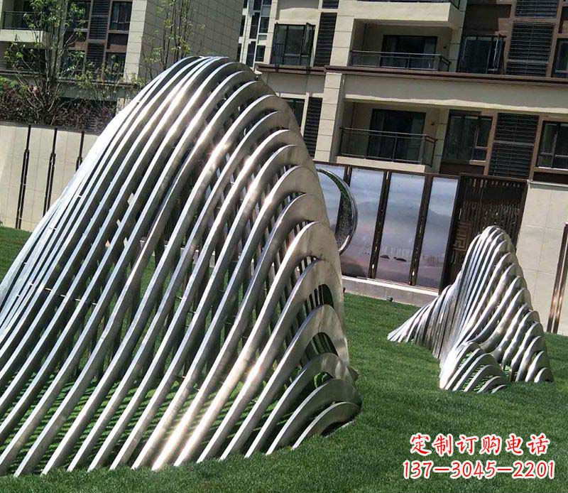 运城电镀不锈钢艺术假山雕塑