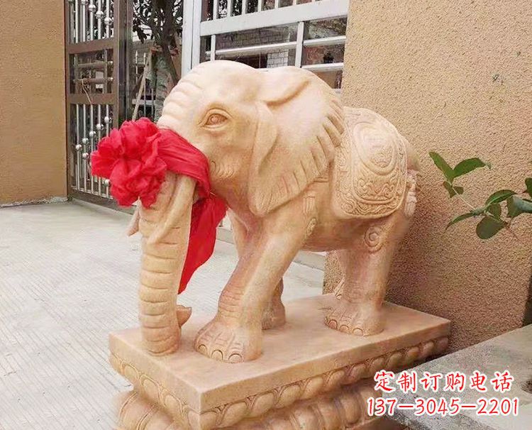 运城雕刻大象石雕