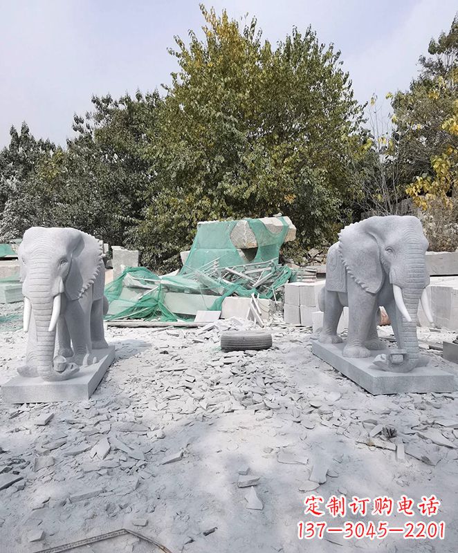 运城雕刻大象的石雕