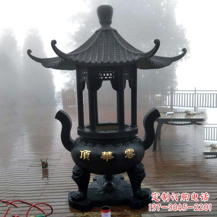 运城雕刻龙的靑铜香炉