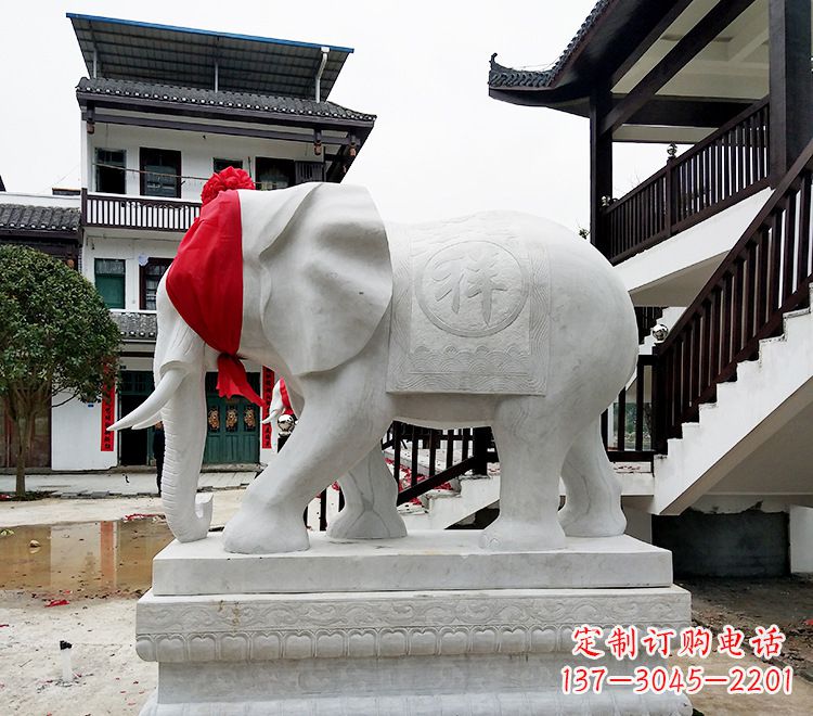 运城雕石雕大象