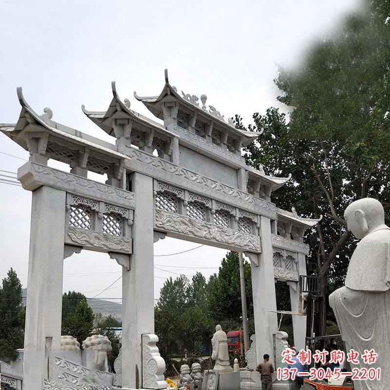 运城雕塑公园门口牌坊
