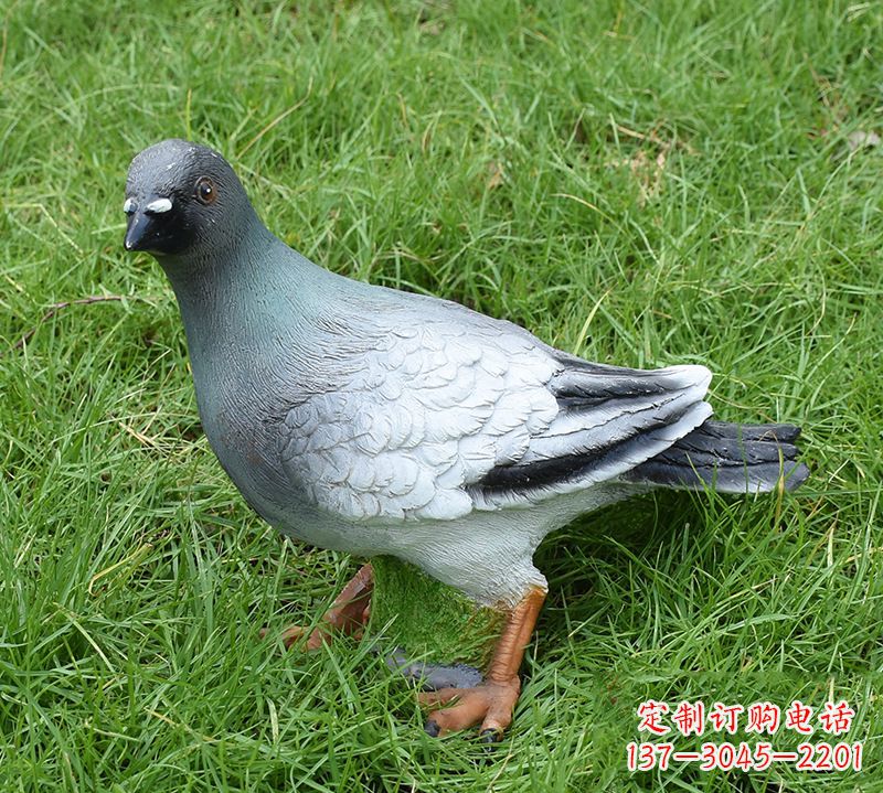 运城雕塑和平鸽少女