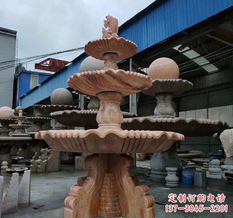 运城跌水钵石雕喷泉